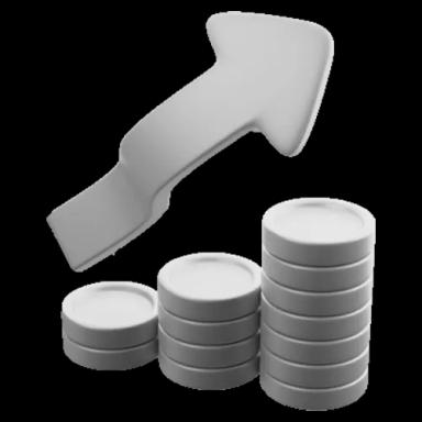 Increased order value icon - smart upselling result