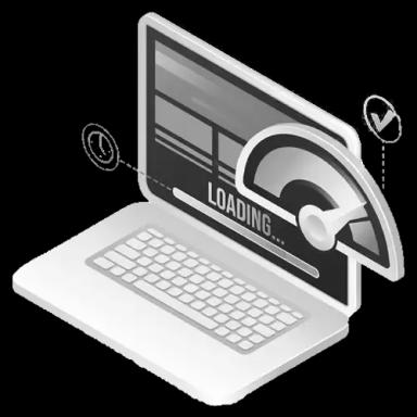 Faster load times icon - lightning-fast website performance result
