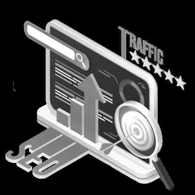 Higher rankings icon - improved SEO and organic traffic result